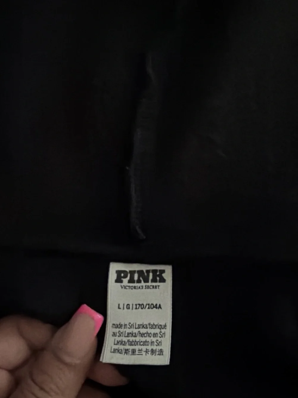 PINK Victorias Secret black hoodie